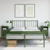 Image de vidaXL Tables de chevet 2 pcs vert olive 36x39x68 cm