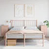 Image de vidaXL Tables de chevet 2 pcs rose 36x39x68 cm acier laminÃ© Ã  froid