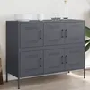 Image de vidaXL Buffet anthracite 100,5x39x79 cm acier