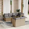 Image de Vidaxl Salon De Jardin Avec Coussins 8 Pcs Beige RÃ©sine TressÃ©e