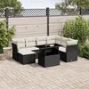 Image de Vidaxl Salon De Jardin 8 Pcs Avec Coussins Noir RÃ©sine TressÃ©e