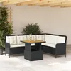 Image de Vidaxl CanapÃ©s De Jardin 2 Pcs Avec Coussins Noir RÃ©sine TressÃ©e