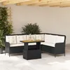 Image de Vidaxl CanapÃ©s De Jardin 2 Pcs Avec Coussins Noir RÃ©sine TressÃ©e