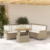 Image de Vidaxl Salon De Jardin Avec Coussins 2 Pcs Beige RÃ©sine TressÃ©e