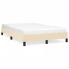 Image de vidaXL Cadre de lit sans matelas crÃ¨me 120x190 cm tissu