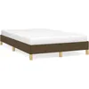 Image de vidaXL Cadre de lit marron foncÃ© 120x190 cm tissu