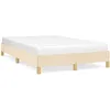 Image de vidaXL Cadre de lit sans matelas crÃ¨me 120x190 cm tissu