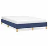 Image de vidaXL Cadre de lit sans matelas bleu 120x190 cm tissu