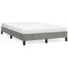 Image de vidaXL Cadre de lit sans matelas gris clair 120x190 cm velours