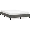 Image de vidaXL Cadre de lit sans matelas gris foncÃ© 120x190 cm velours