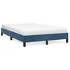 Image de vidaXL Cadre de lit sans matelas bleu foncÃ© 120x190 cm velours