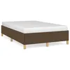 Image de vidaXL Cadre de lit sans matelas marron foncÃ© 120x190 cm tissu