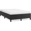 Image de vidaXL Cadre de lit sans matelas noir 120x190 cm similicuir