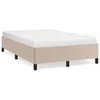 Image de vidaXL Cadre de lit sans matelas cappuccino 120x190 cm similicuir