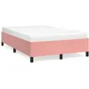 Image de vidaXL Cadre de lit sans matelas rose 120x190 cm velours