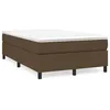 Image de vidaXL Sommier Ã  lattes de lit et matelas marron foncÃ© 120x190cm tissu