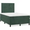 Image de vidaXL Sommier Ã  lattes de lit avec matelas vert foncÃ© 120x190 cm