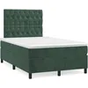 Image de vidaXL Sommier Ã  lattes de lit avec matelas vert foncÃ© 120x190 cm
