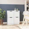 Image de vidaXL Sommier Ã  lattes de lit matelas et LED marron foncÃ© 120x190 cm