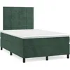 Image de vidaXL Sommier Ã  lattes de lit avec matelas LED vert foncÃ© 120x190 cm