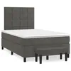 Image de vidaXL Sommier Ã  lattes de lit et matelas gris foncÃ© 120x190cm velours
