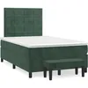 Image de vidaXL Sommier Ã  lattes de lit avec matelas vert foncÃ© 120x190 cm