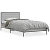 Image de vidaXL Cadre de lit sans matelas sonoma gris 75x190 cm