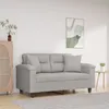 Image de Vidaxl Salon De Jardin Avec Coussins 7 Pcs Gris RÃ©sine TressÃ©e
