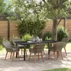 Image de Vidaxl Ensemble De Salle Ã Manger De Jardin 7 PiÃ¨ces Rattan Gris