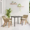 Image de vidaXL Ensemble de repas de jardin 3 piÃ¨ces Beige Poly Rattan