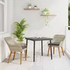 Image de vidaXL Ensemble de salle Ã  manger 3 pcs Gris clair et noir