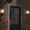 Image de Vidaxl Applique Murale D'extÃ©rieur Noir Acier Inoxydable