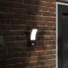 Image de Vidaxl Appliques Murales Led D'extÃ©rieur Avec Capteurs 2 Pcs Noir