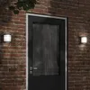 Image de Vidaxl Appliques Murales D'extÃ©rieur 2 Pcs Noir Acier Inoxydable