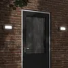 Image de Vidaxl Appliques Murales D'extÃ©rieur 2 Pcs Noir Acier Inoxydable