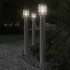 Image de Vidaxl Lampadaire D'extÃ©rieur ArgentÃ© 110 Cm Acier Inoxydable