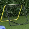 Image de Vidaxl Filet De Rebond De Football Double Face RÃ©glable Jaune Et Noir