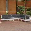 Image de Vidaxl Salon De Jardin Avec Coussins 6 Pcs Beige RÃ©sine TressÃ©e