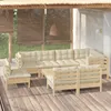 Image de Vidaxl Ensemble De Bistro De Jardin 7 Pcs Coussins Gris Poly Rotin