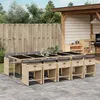 Image de Vidaxl Ensemble Ã Manger De Jardin Et Coussins 11 Pcs MÃ©lange Beige