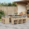 Image de Vidaxl Ensemble Ã Manger De Jardin Et Coussins 11 Pcs MÃ©lange Beige