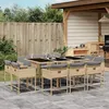 Image de Vidaxl Ensemble Ã Manger De Jardin Et Coussins 11 Pcs MÃ©lange Beige