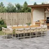 Image de Vidaxl Ensemble Ã Manger De Jardin Et Coussins 15 Pcs Beige