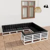 Image de Vidaxl Salon De Jardin 11 Pcs Avec Coussins Beige RÃ©sine TressÃ©e