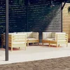 Image de Vidaxl Salon De Jardin Avec Coussins 5 Pcs Beige RÃ©sine TressÃ©e