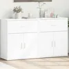 Image de vidaXL Buffets 2 pcs blanc 60x31x70 cm bois d'ingÃ©nierie