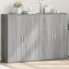 Image de vidaXL Buffets 2 pcs sonoma gris 60x31x84 cm bois d'ingÃ©nierie