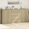Image de vidaXL Buffets 3 pcs chÃªne sonoma 60x31x84 cm bois d'ingÃ©nierie
