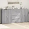 Image de vidaXL Buffets 3 pcs sonoma gris 60x31x84 cm bois d'ingÃ©nierie