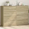 Image de vidaXL Buffets 2 pcs chÃªne sonoma 60x31x84 cm bois d'ingÃ©nierie